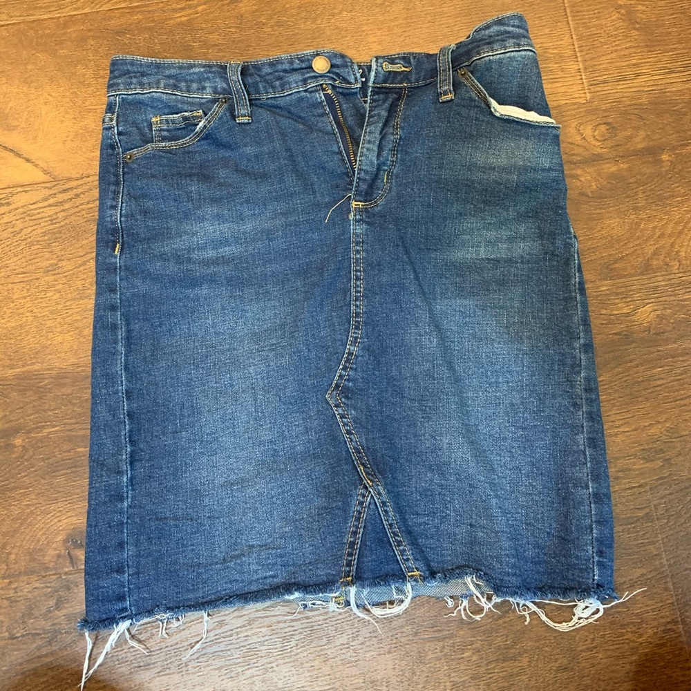 denim jean skirt